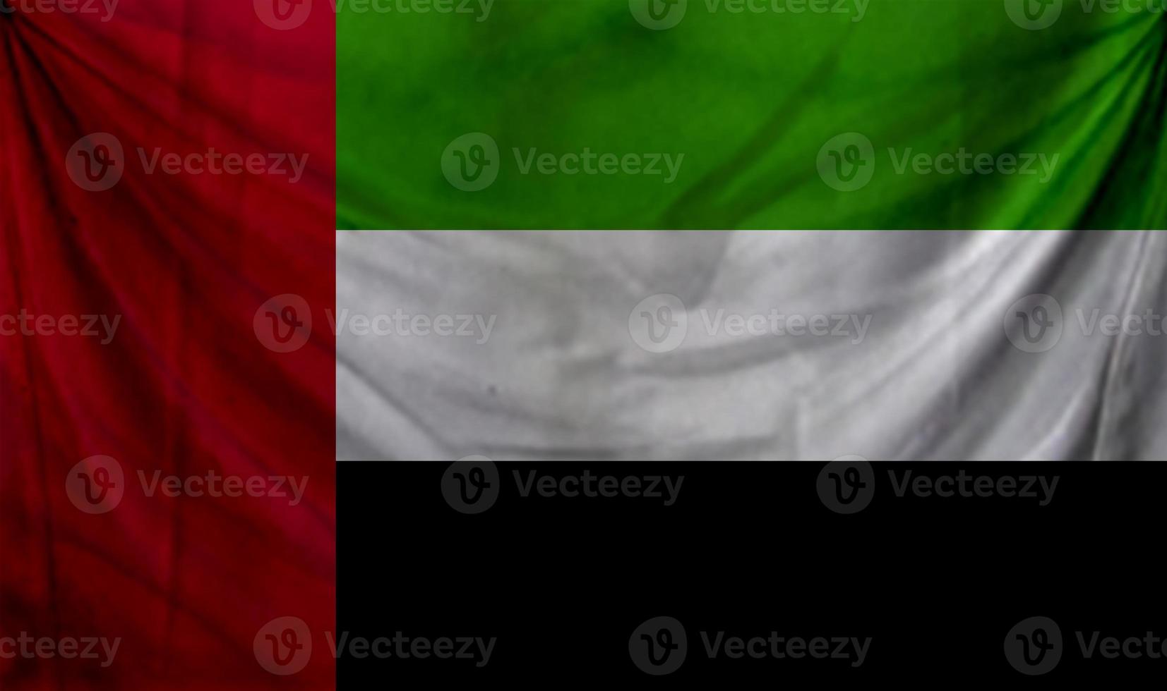 United Arab Emirates flag wave design photo