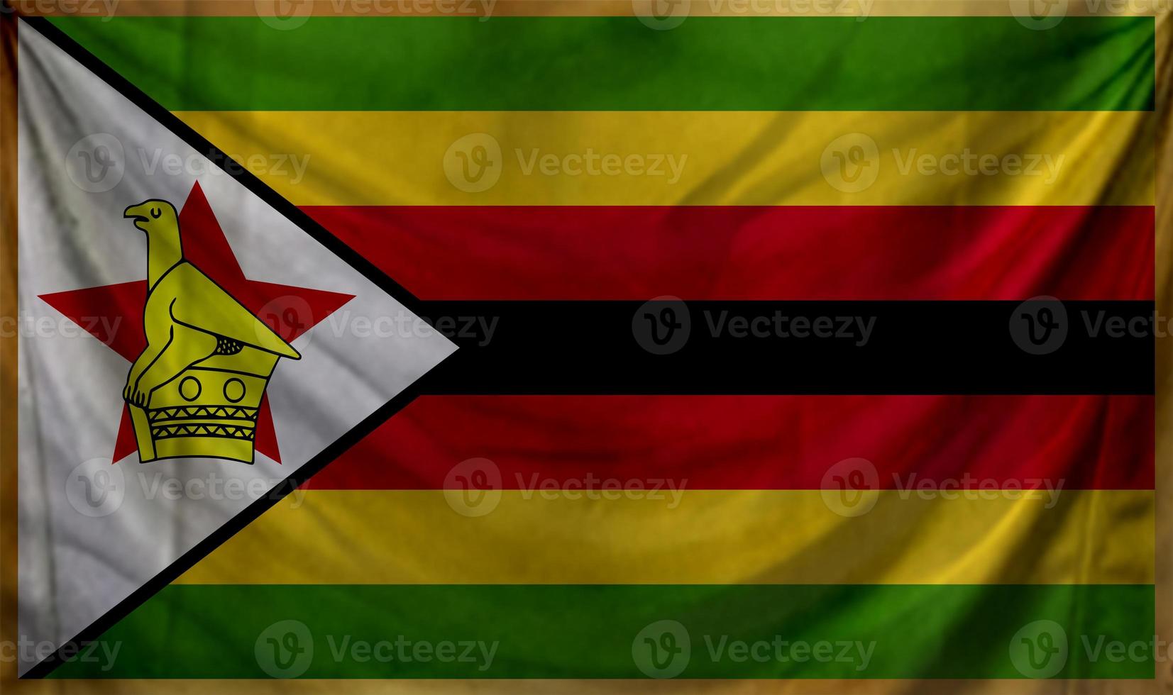 Zimbabwe flag wave design photo