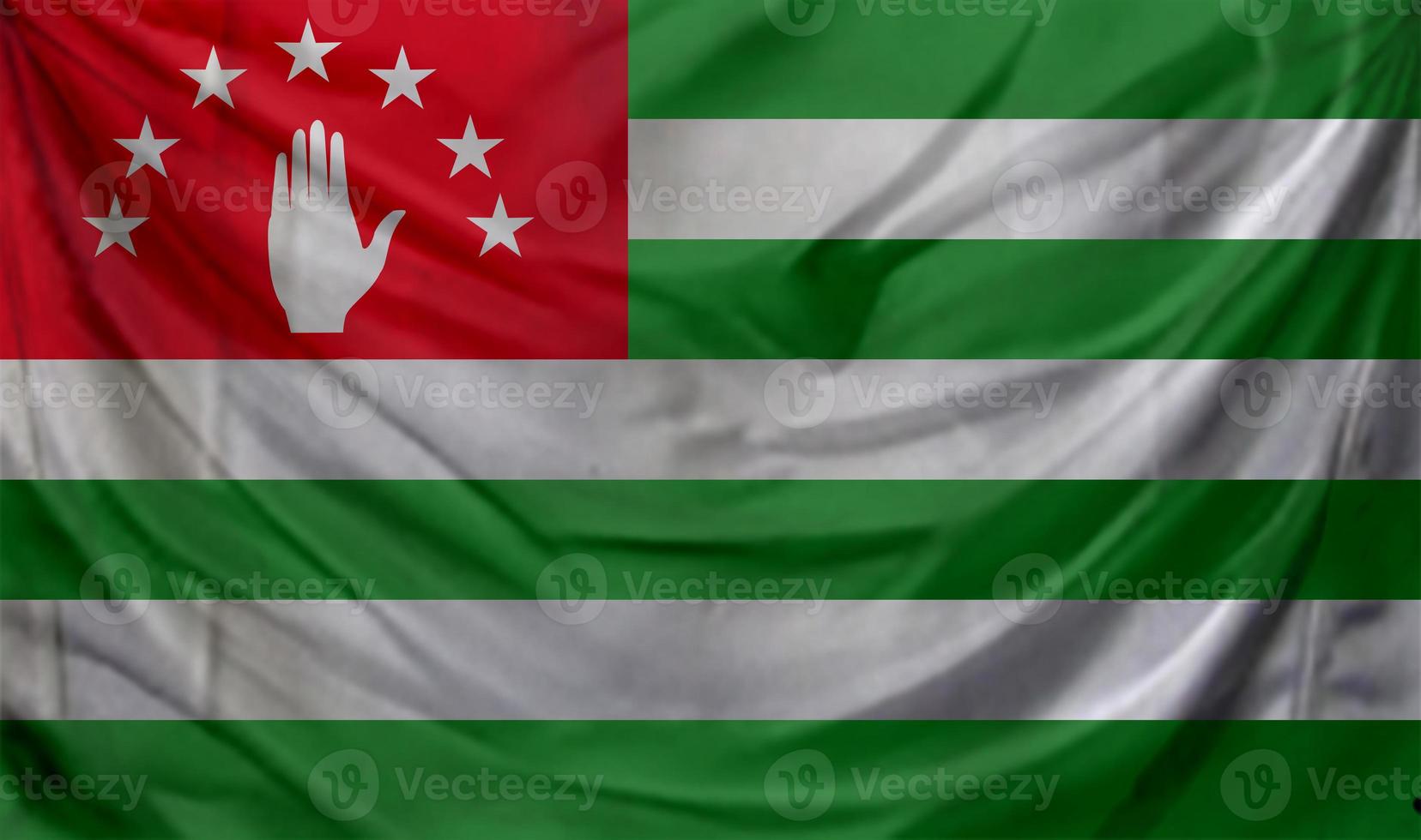 Abkhazia flag waving. Background for patriotic and national design photo