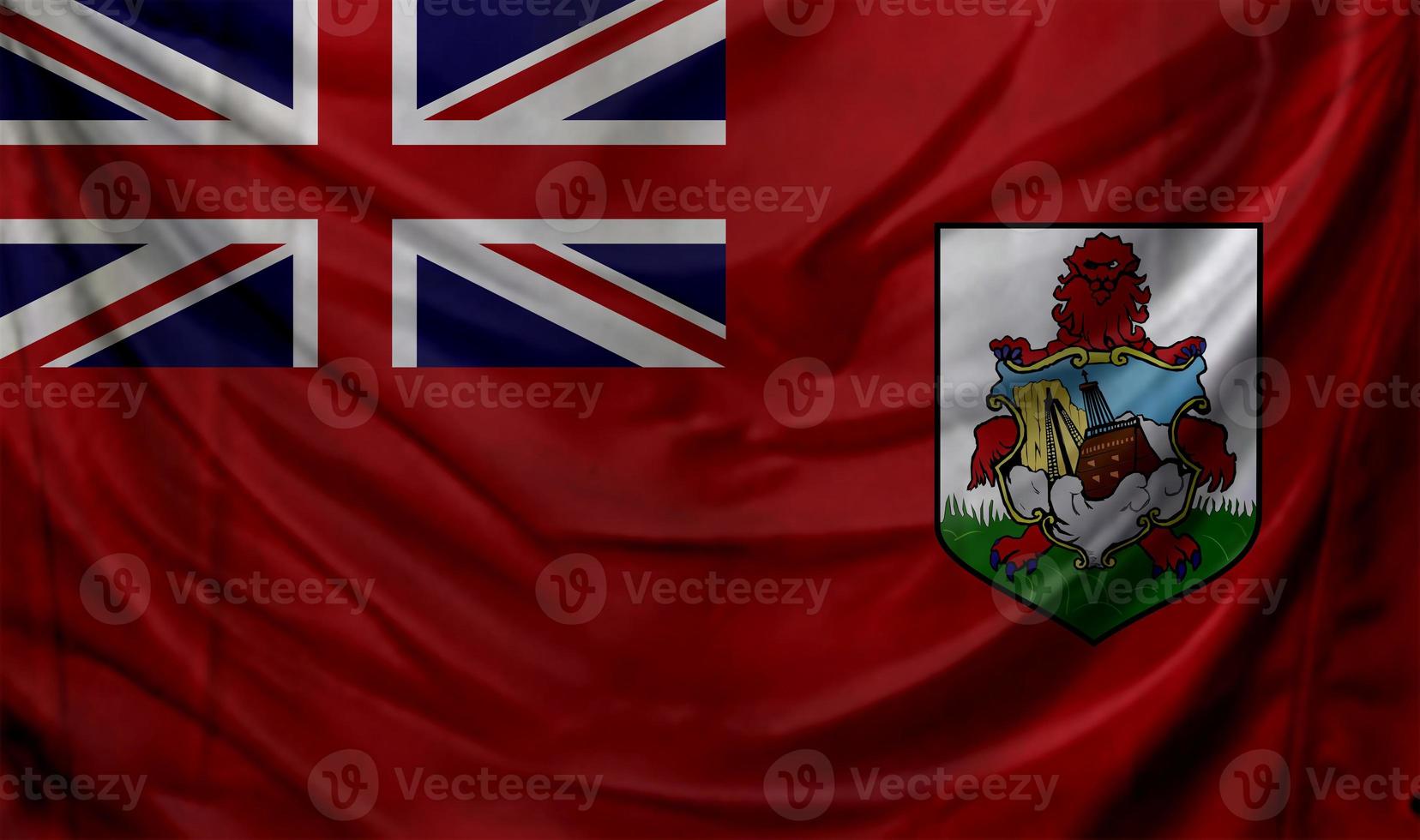 Bermuda flag waving. Background for patriotic and national design photo