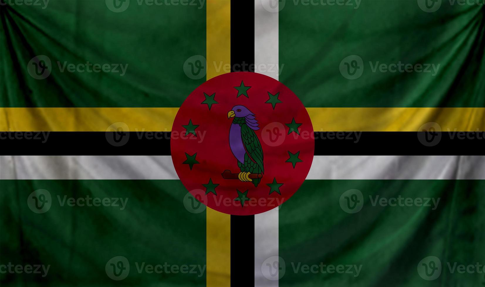 Dominica flag waving. Background for patriotic and national design photo