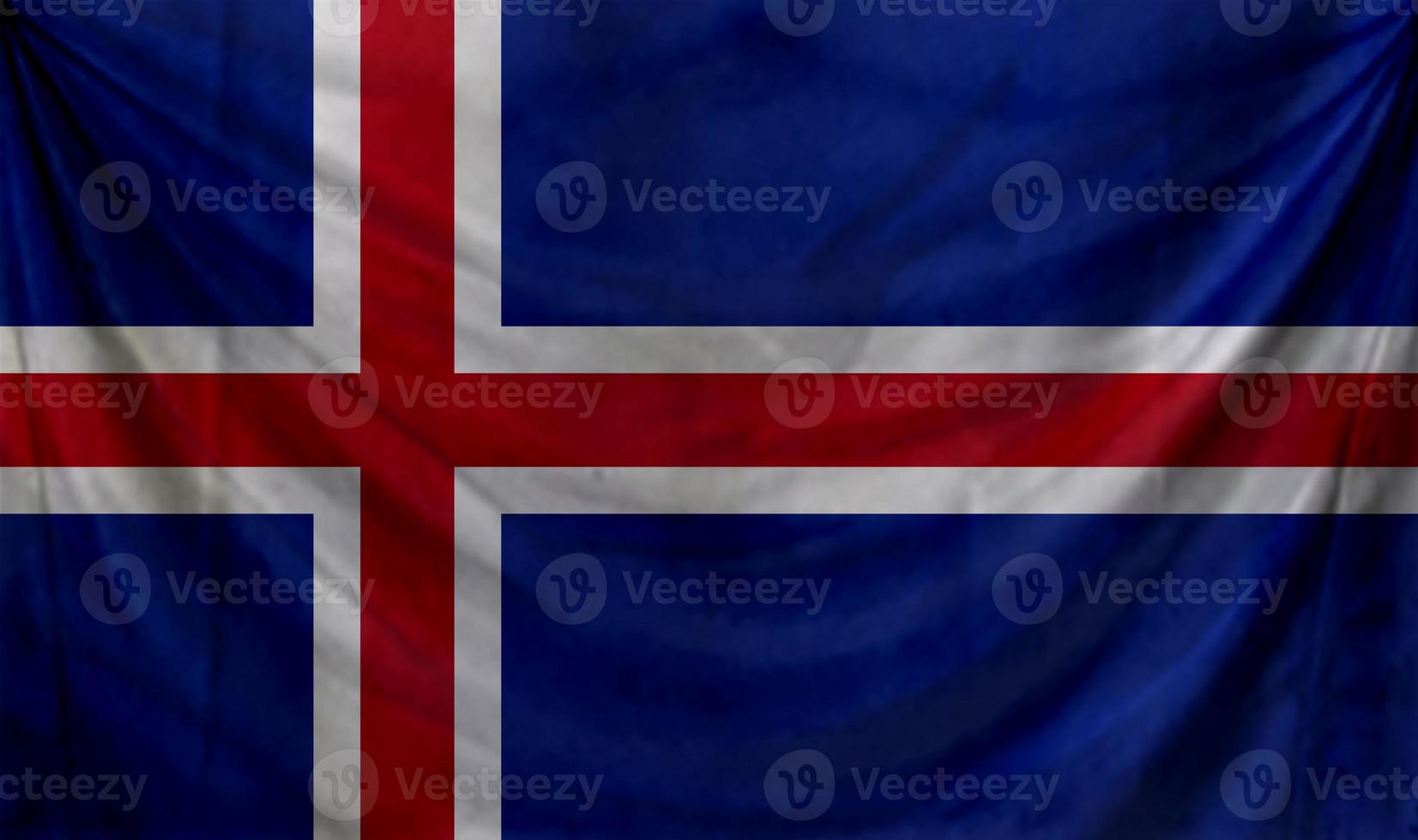 diseño de onda de bandera de islandia foto