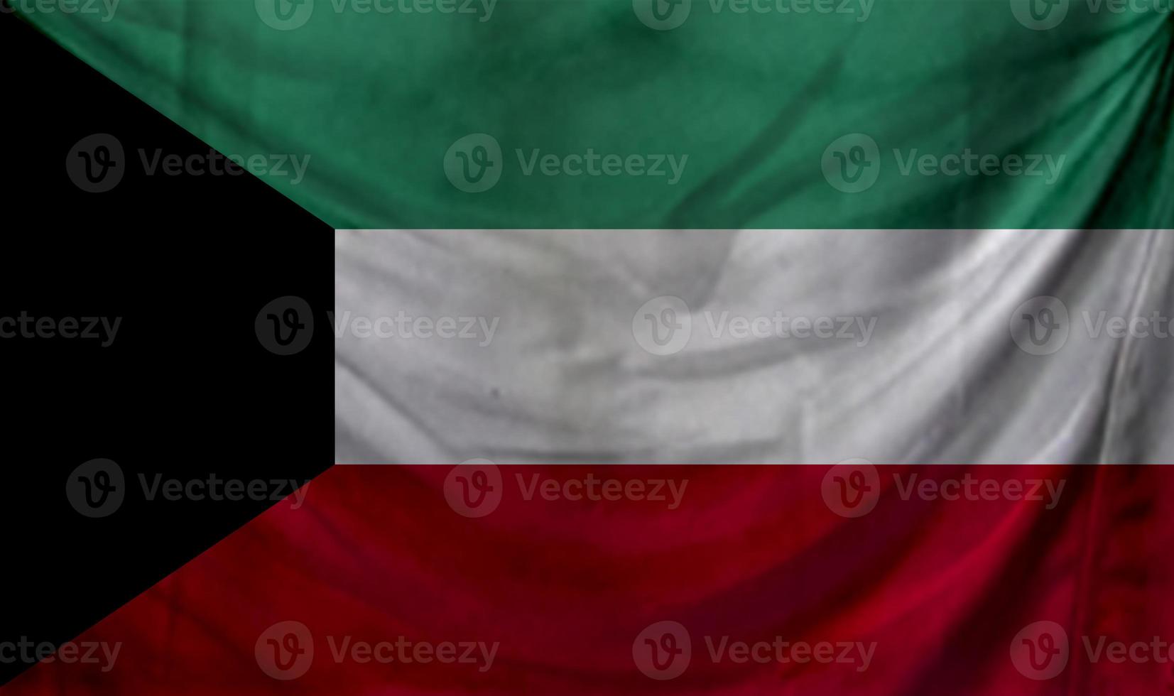 Kuwait flag wave design photo