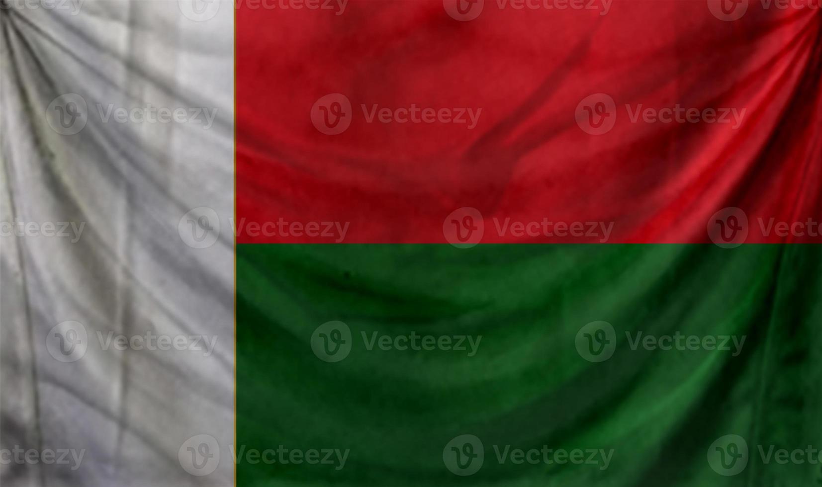Madagascar flag wave design photo