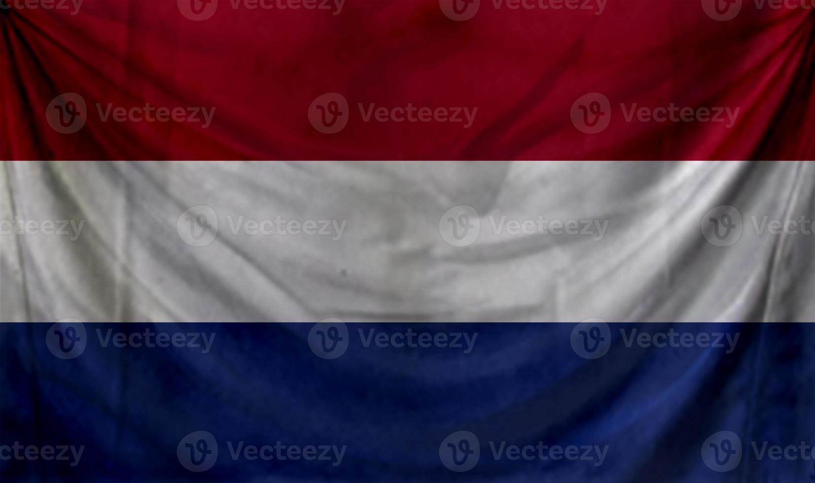 Netherlands flag wave design photo
