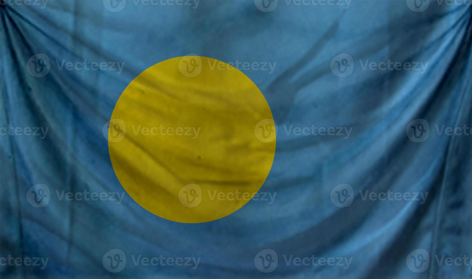 Palau flag wave design photo