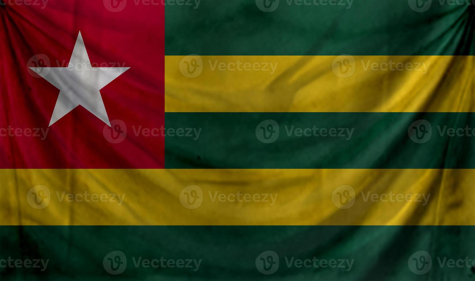Togo flag wave design photo