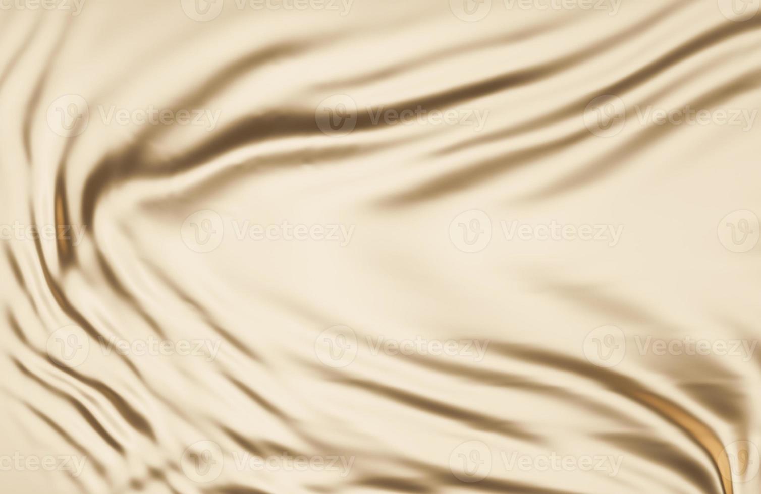 Beautiful golden Flag Wave Close Up on banner background with copy space.,3d model and illustration. photo