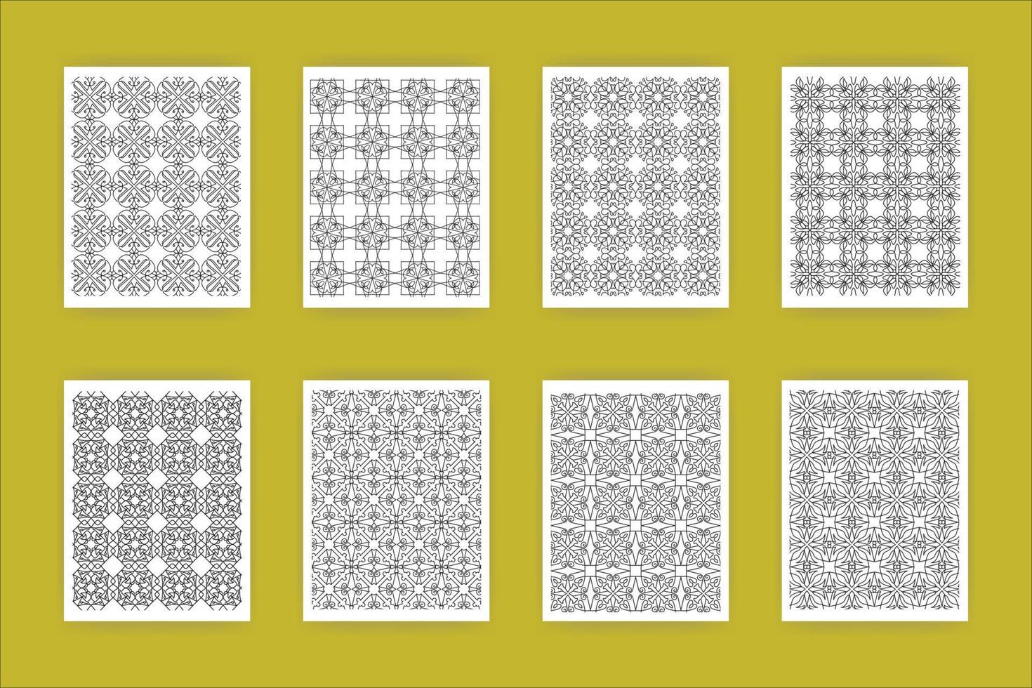 Luxury coloring pattern vector