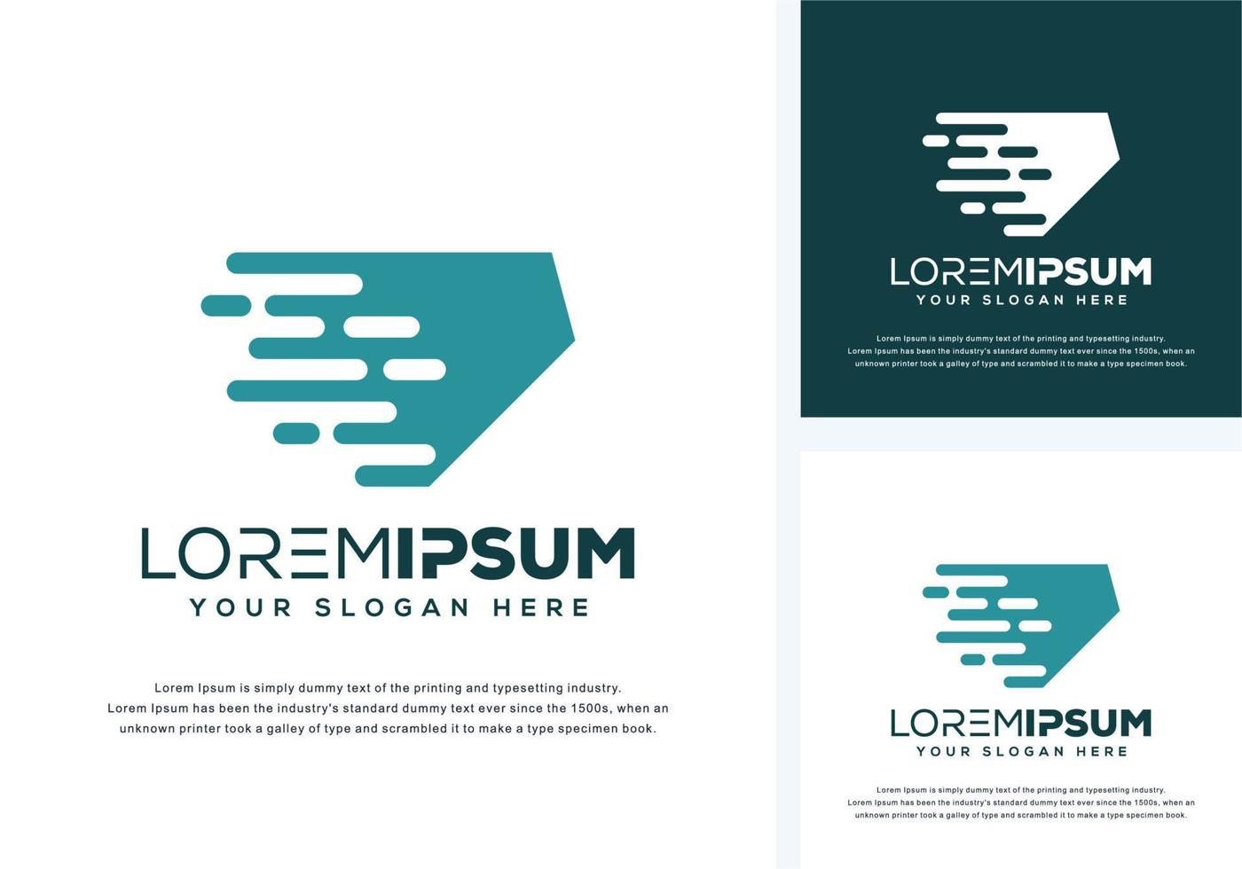 abstract diamond logo design vector