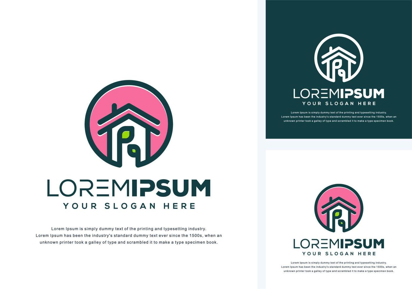 drop and house logo design vector