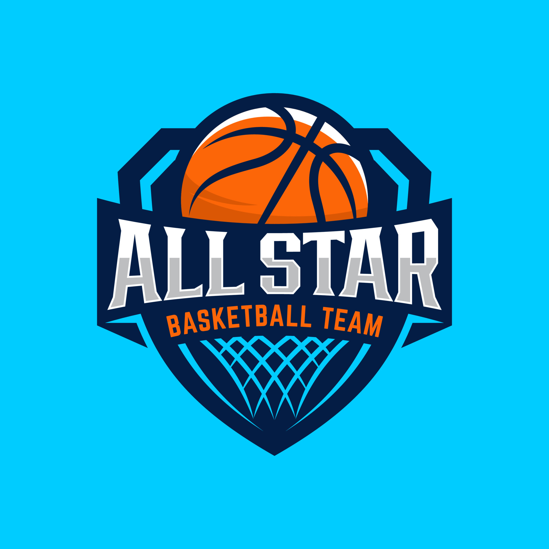 Basketball club logo design vector illustration 6862580 Vector Art at