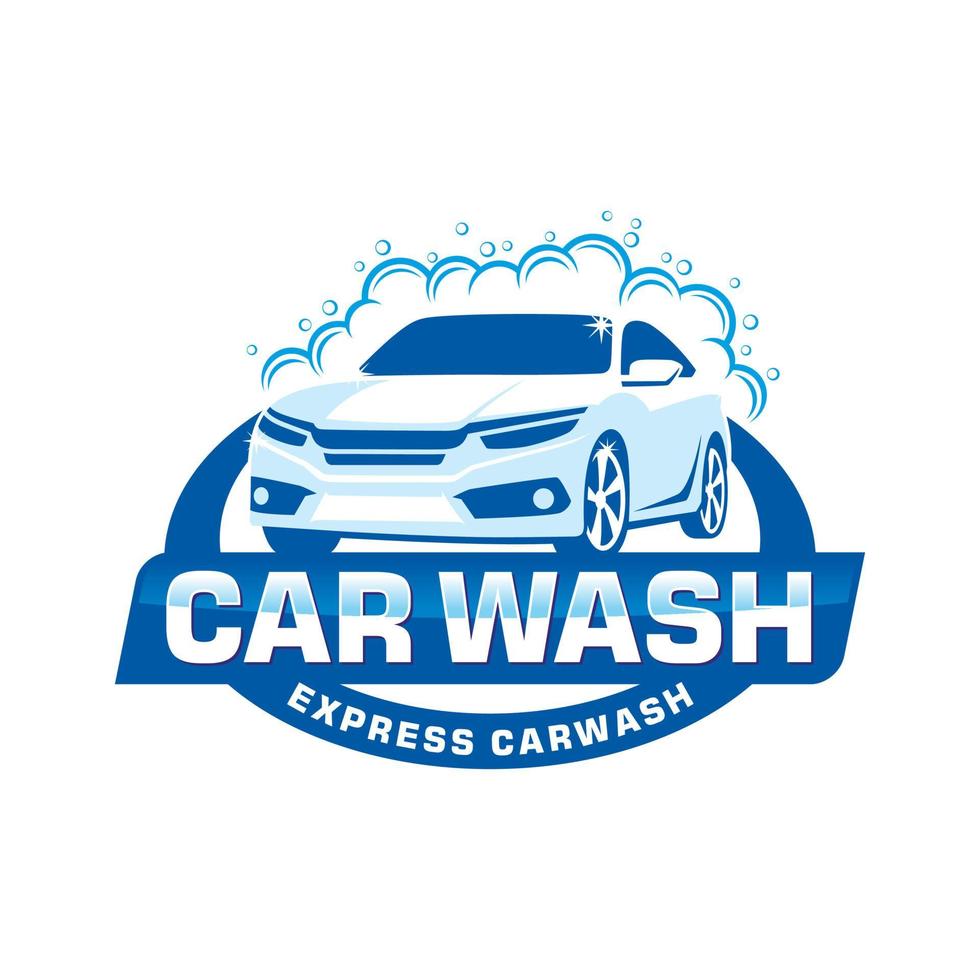 Car wash logo design vector Template