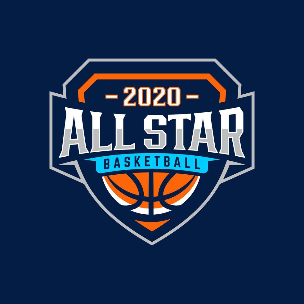 Basketball club logo design vector illustration