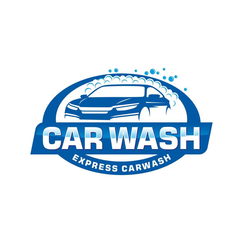 Car wash logo design vector Template