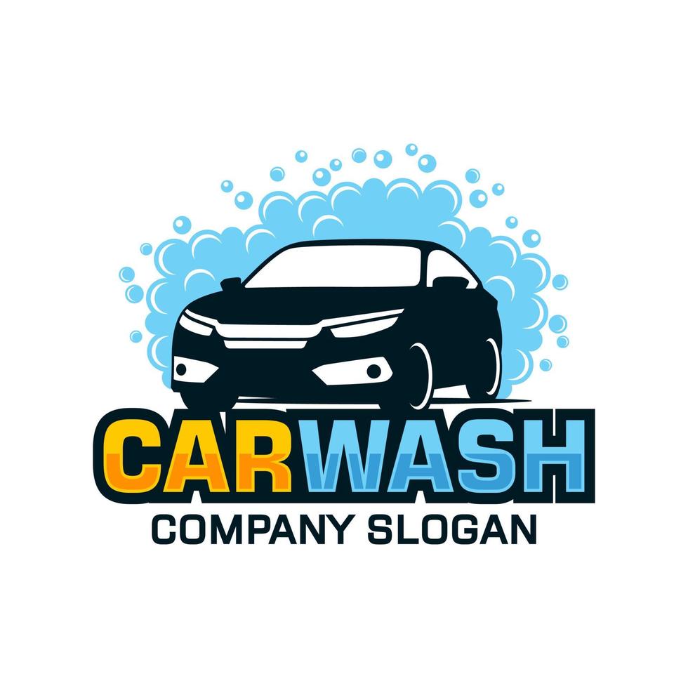 Car wash logo design vector Template