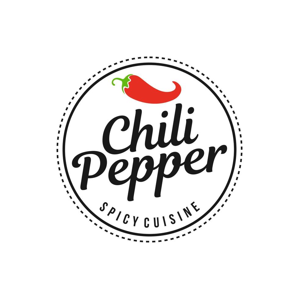 Chili Pepper Logo Template vector