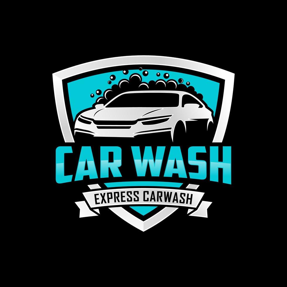 Car wash logo design vector Template