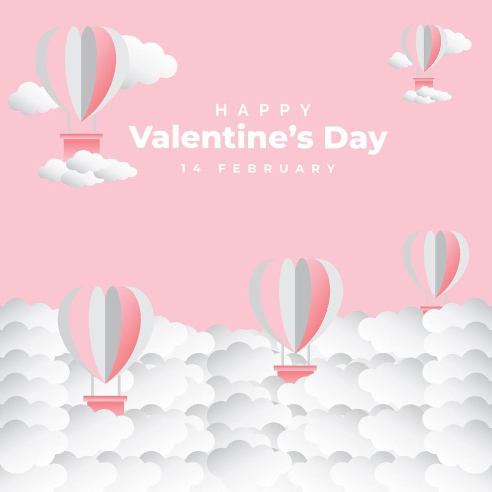 valentines day celebration wallpaper background with full of love and affection vector