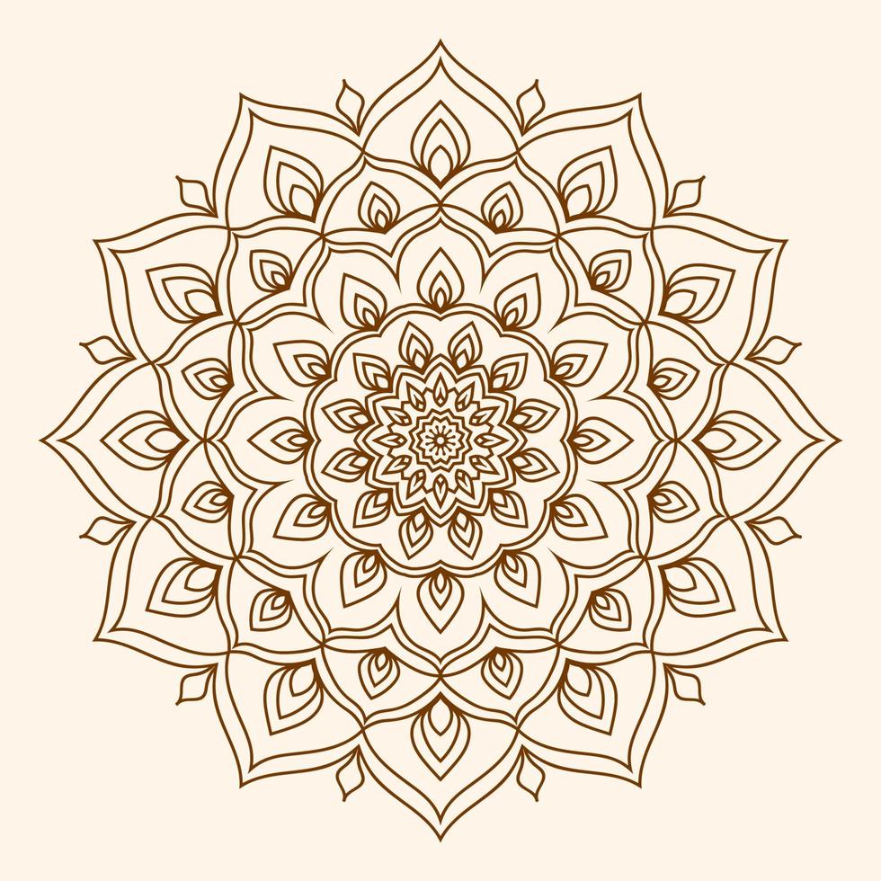 mandala abstract circular flower decoration vector design element