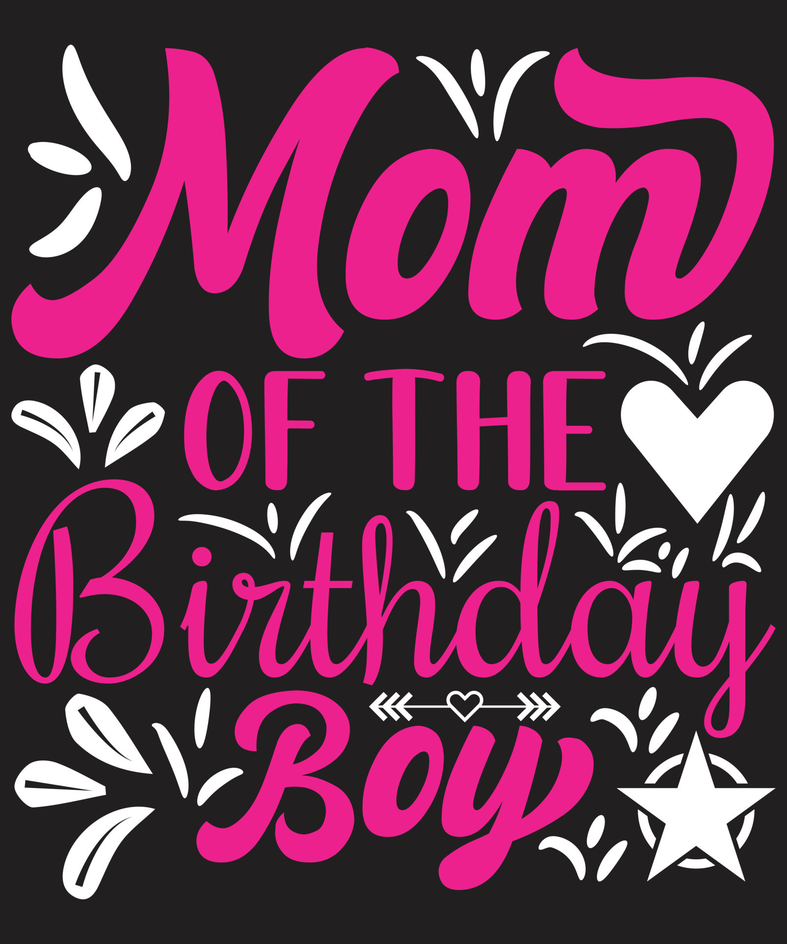 Mom Of The Birthday Boy 6863378 Vector Art at Vecteezy