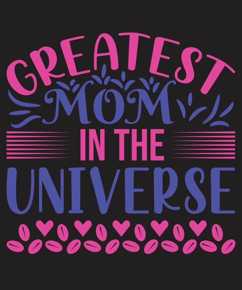 la mejor mamá del univers vector