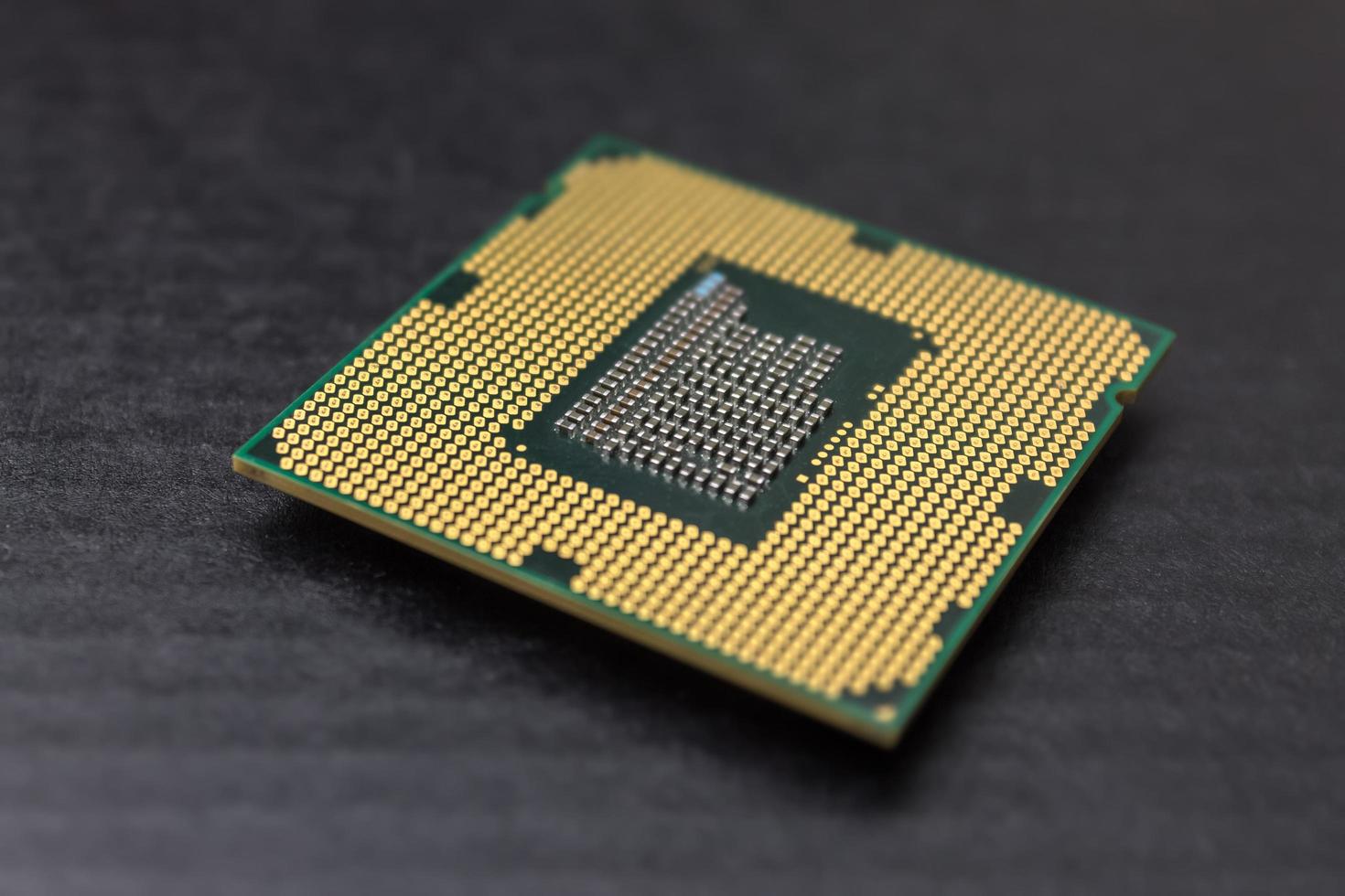 Computer microprocessor on the table photo