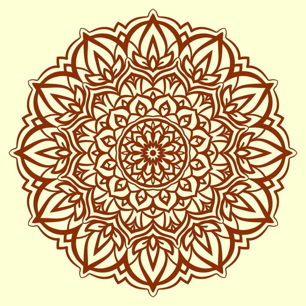 graceful mandala flower vector design element for web or print