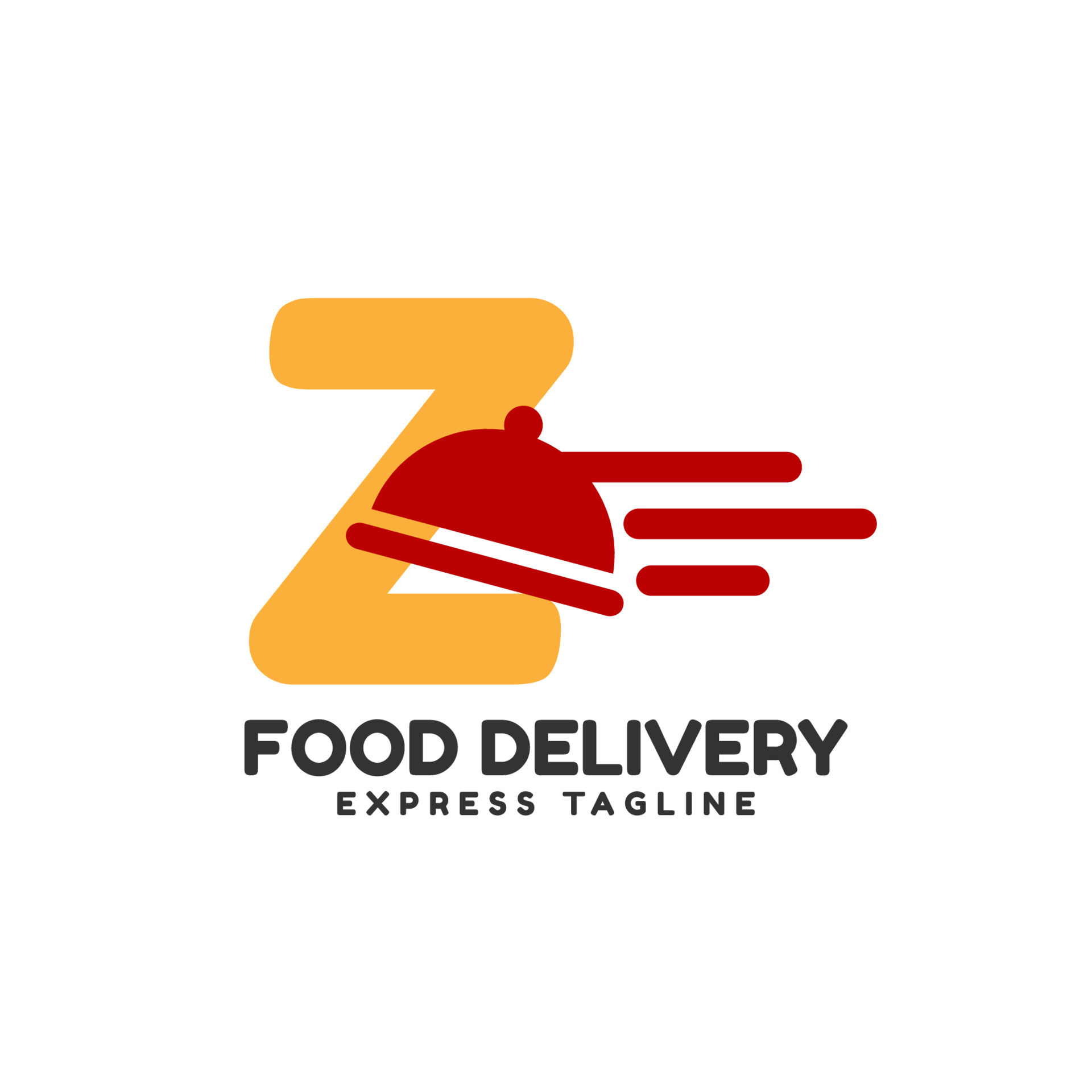 letter Z express food delivery vector initial logo design 6863822