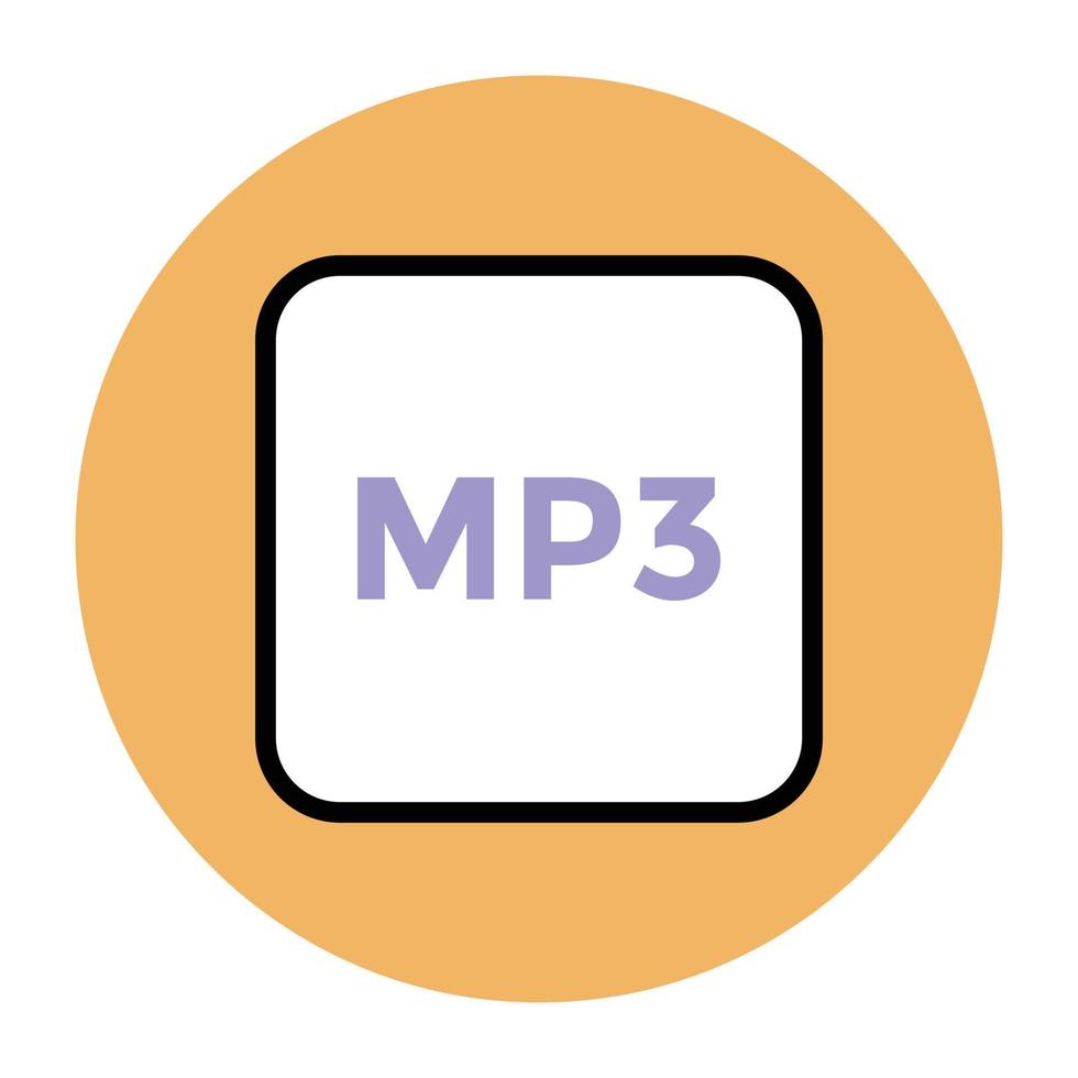 conceptos de mp3 de moda vector