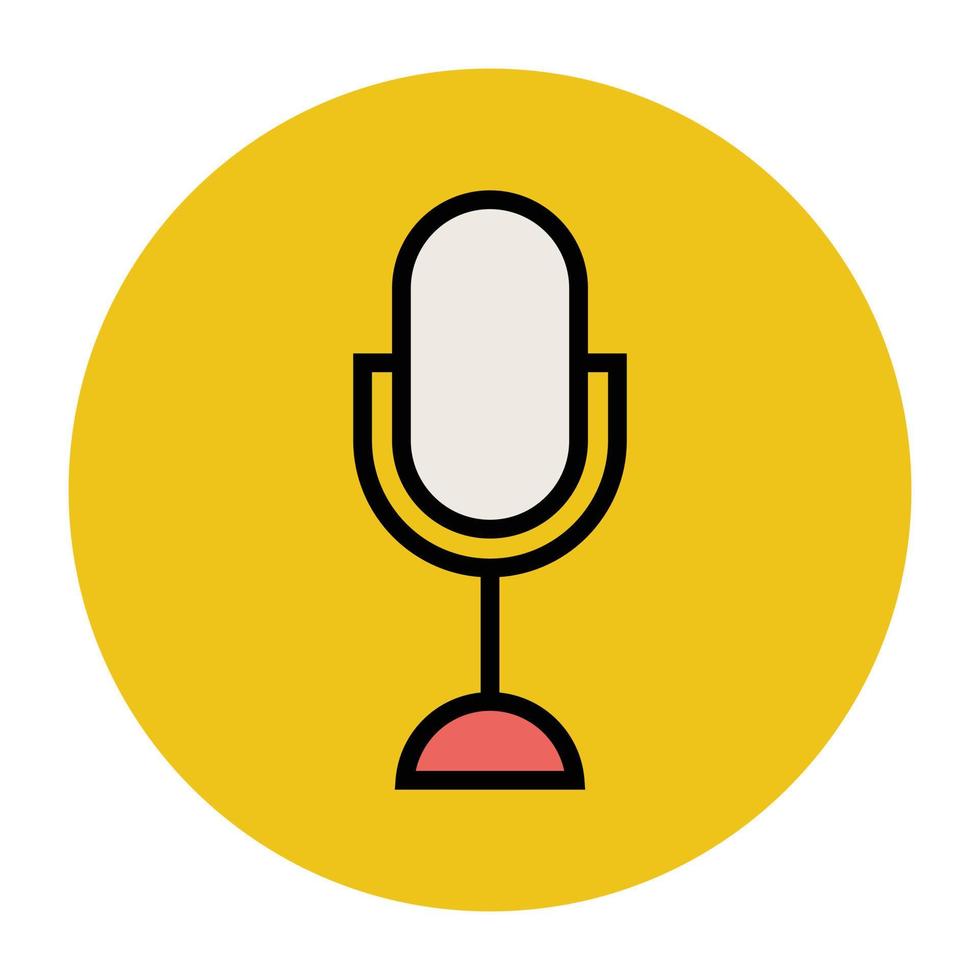 Trendy Microphone Concepts vector