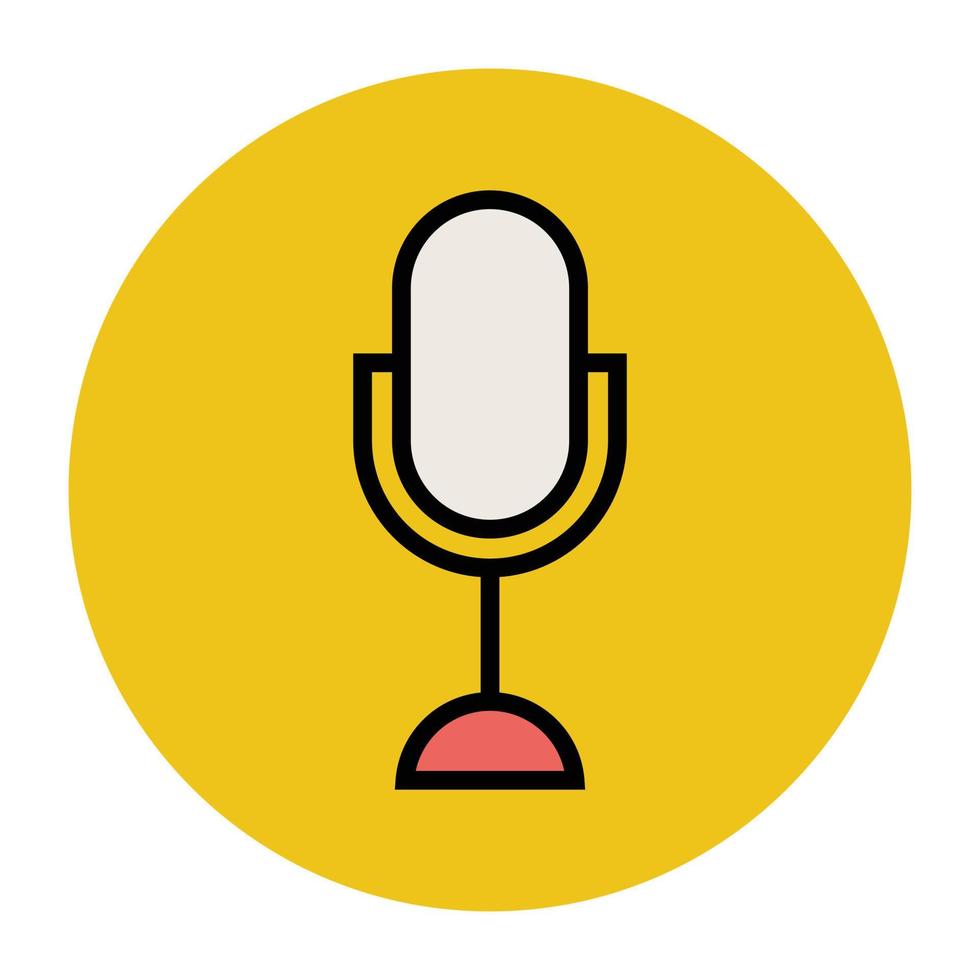 Trendy Microphone Concepts vector