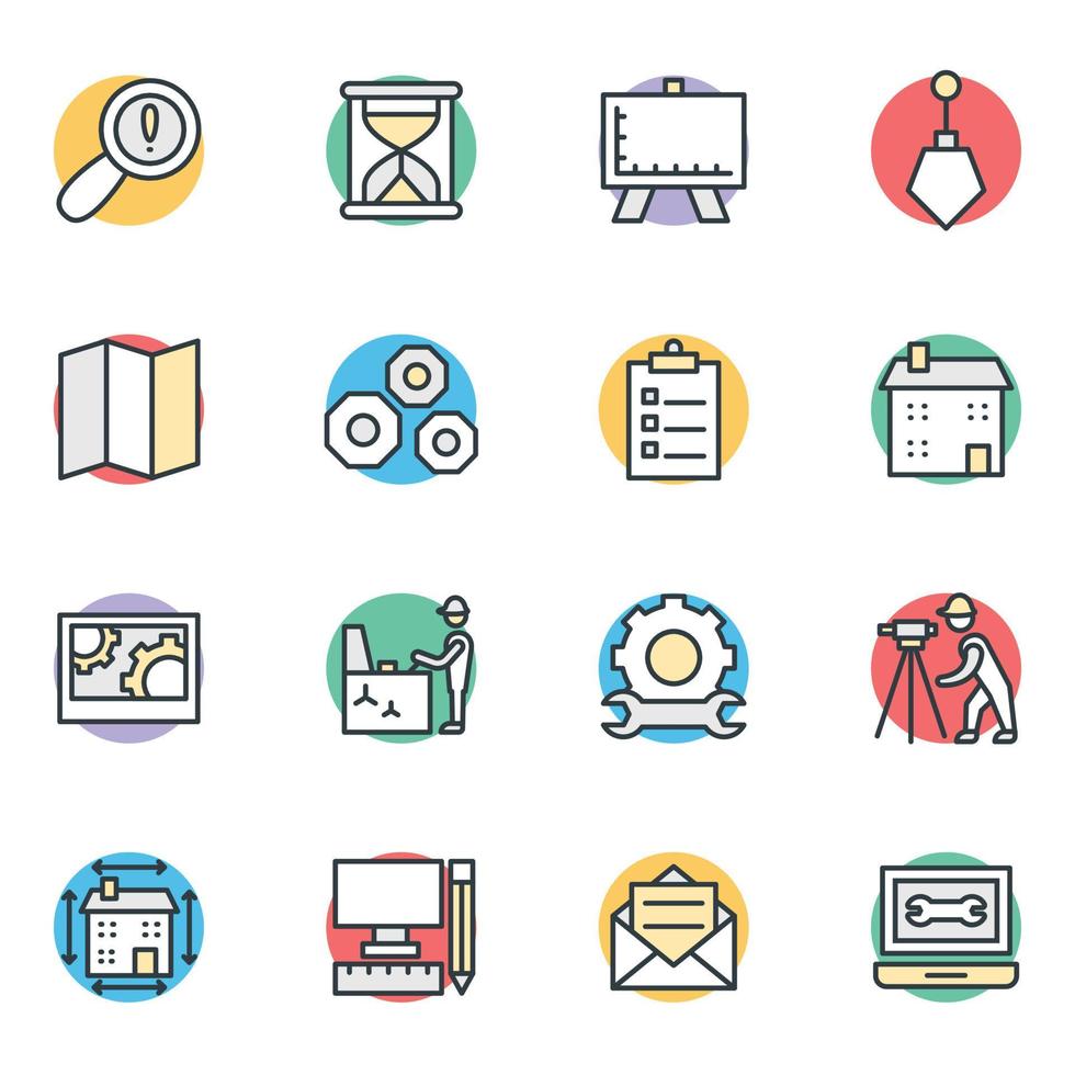 Trendy Map Concepts vector