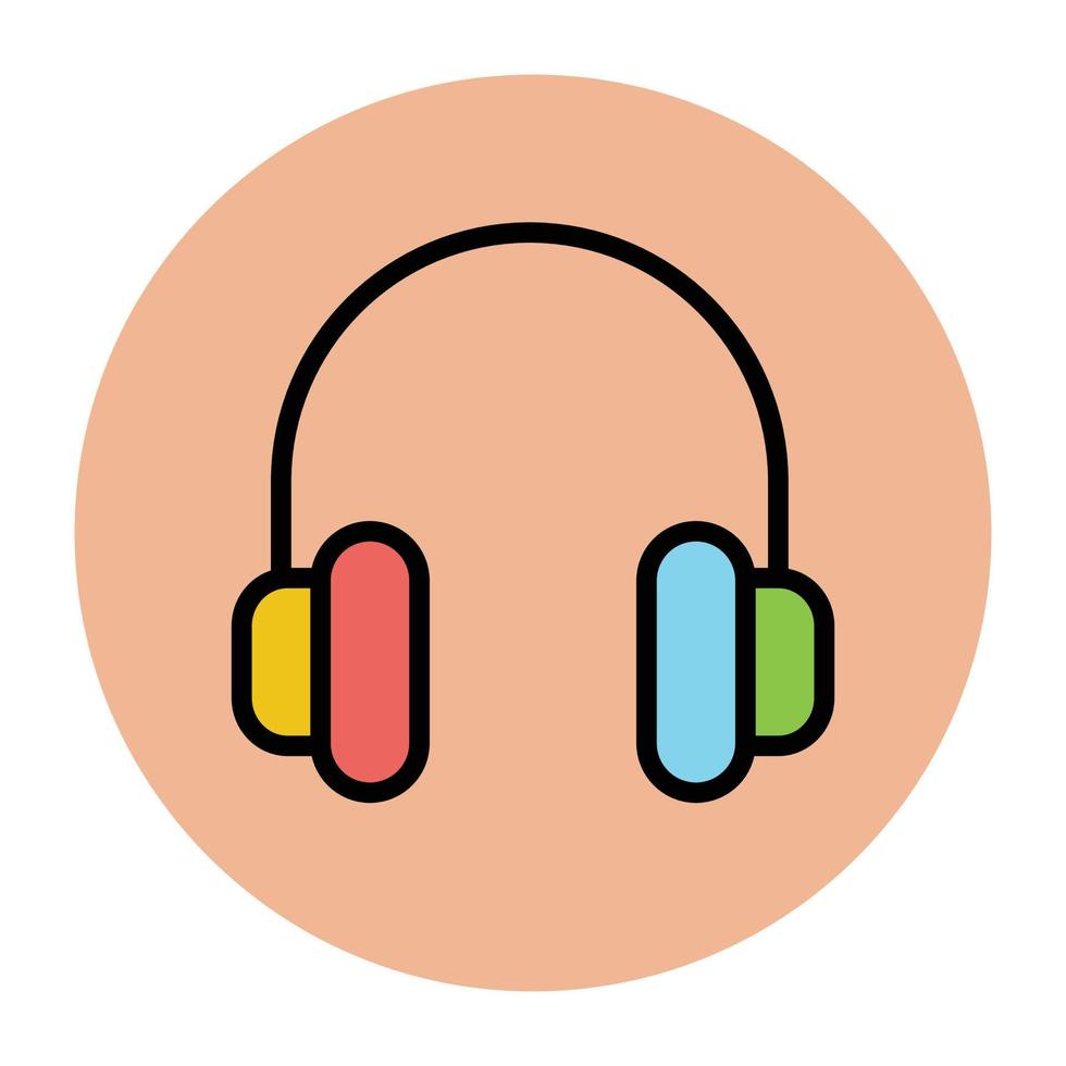 Trendy Headphones Concepts vector