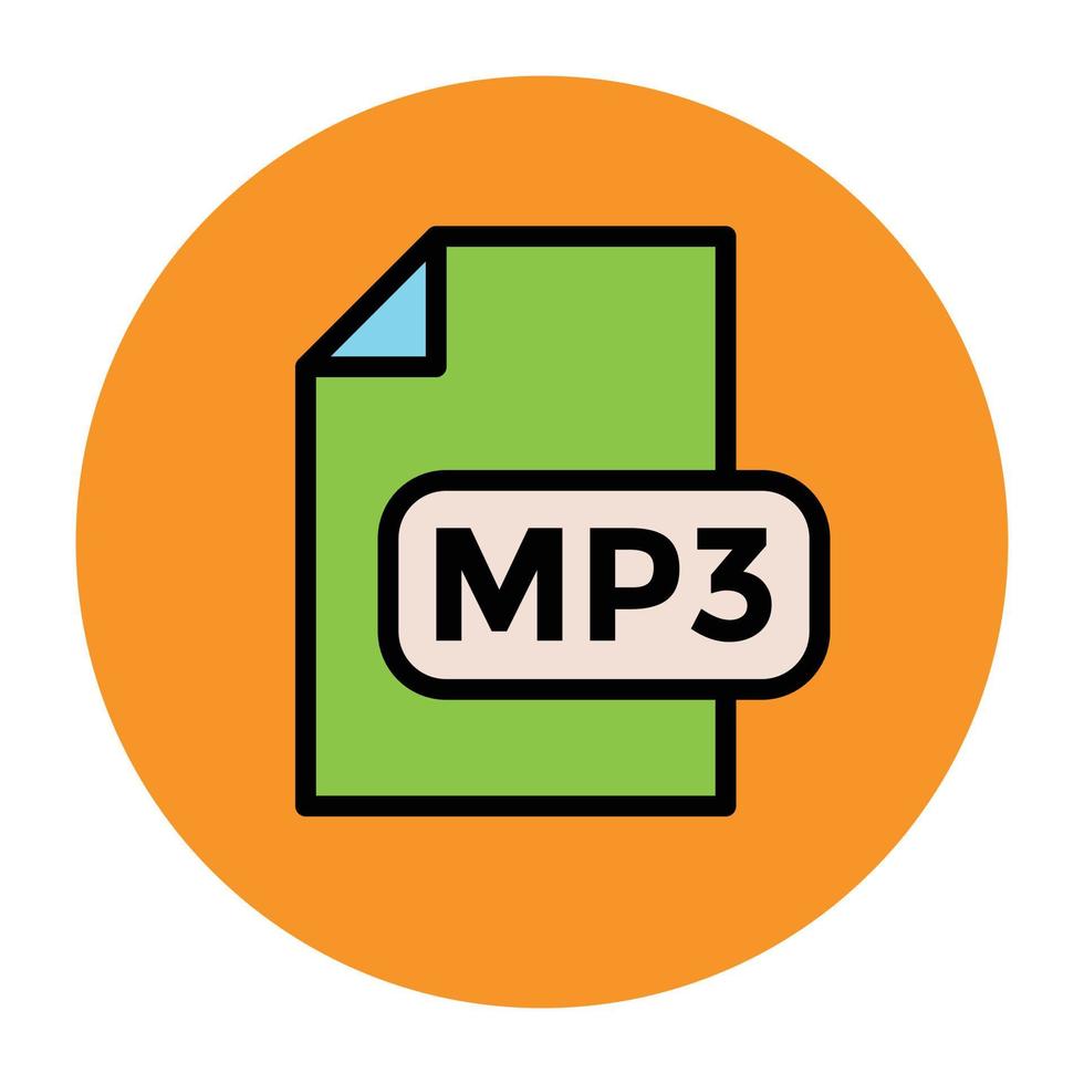 Trendy Mp3 Concepts vector