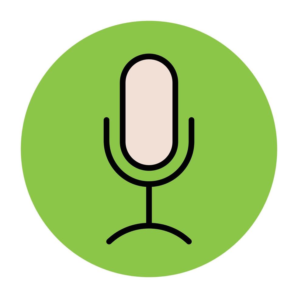 Trendy Microphone Concepts vector