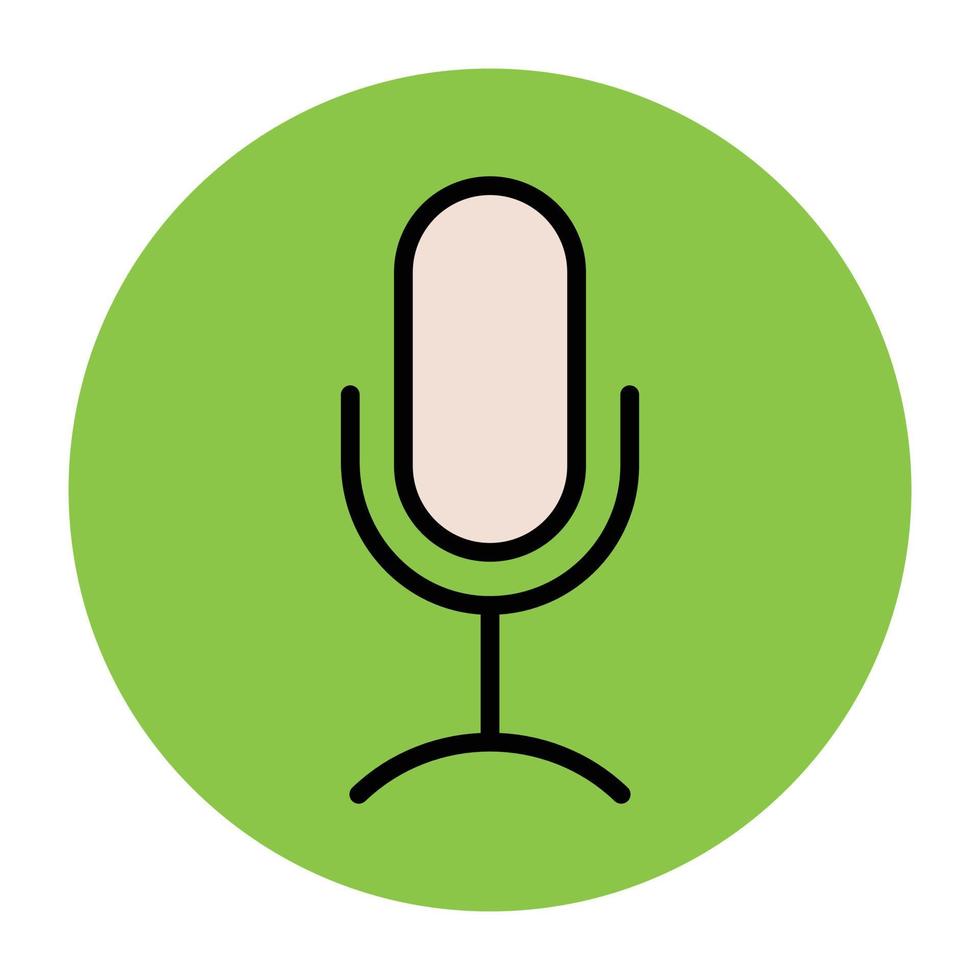 Trendy Microphone Concepts vector