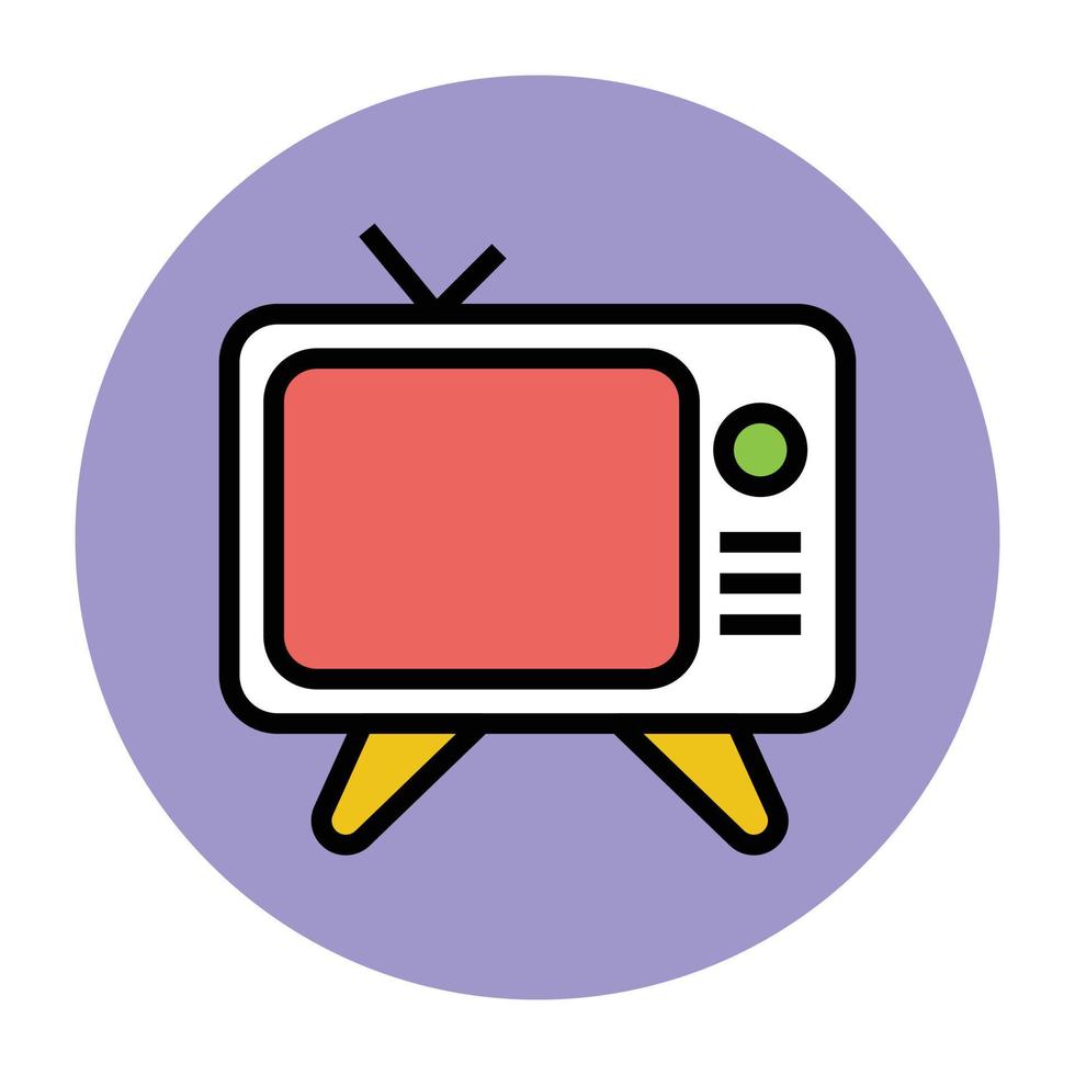 Trendy TV Concepts vector