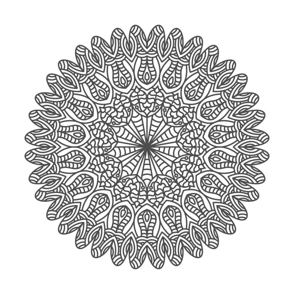 adornos de mandala elegantes y únicos vector