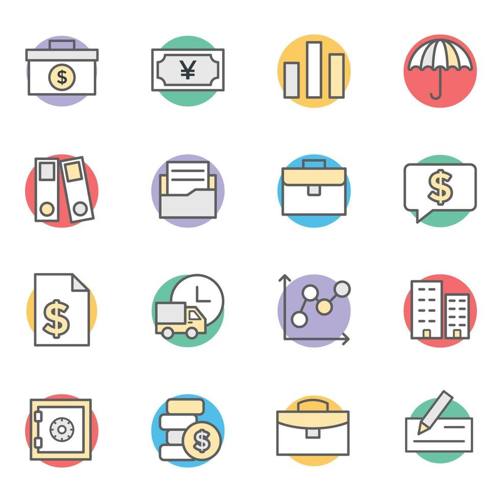 Financial Chat Concepts vector