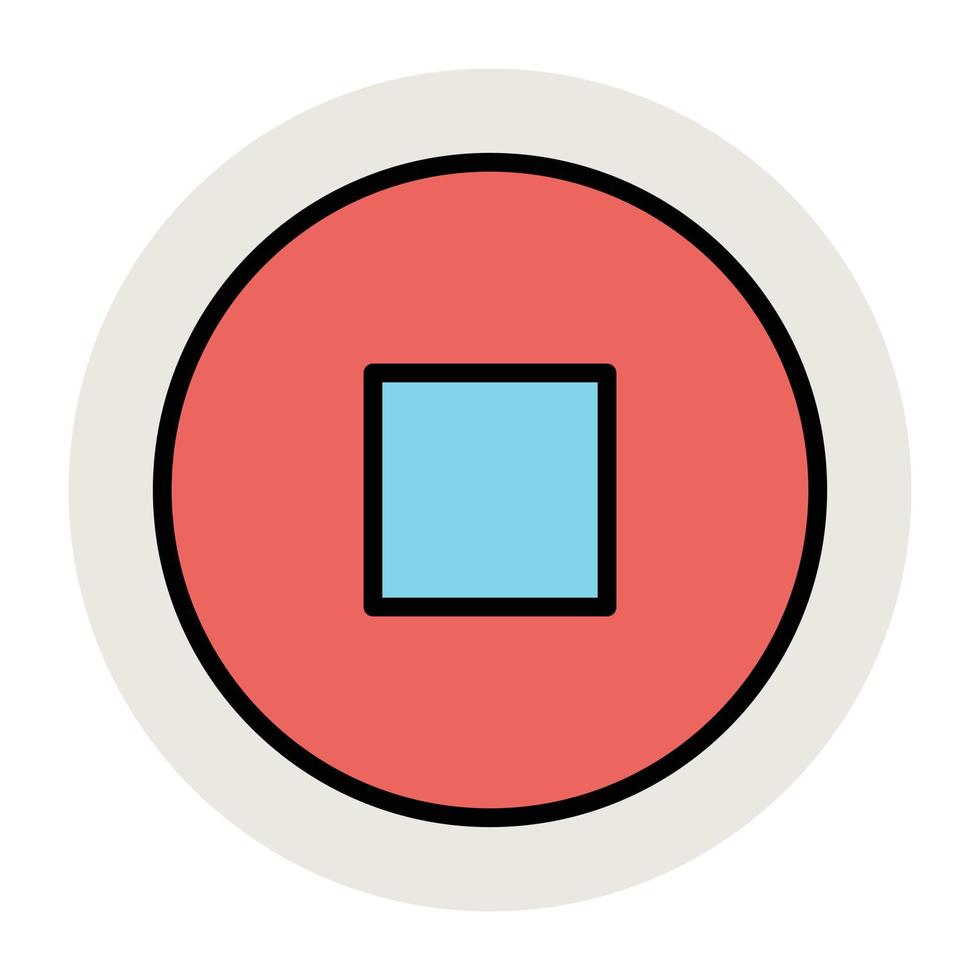 Trendy Stop Concepts vector