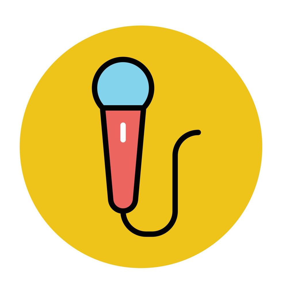Trendy Microphone Concepts vector