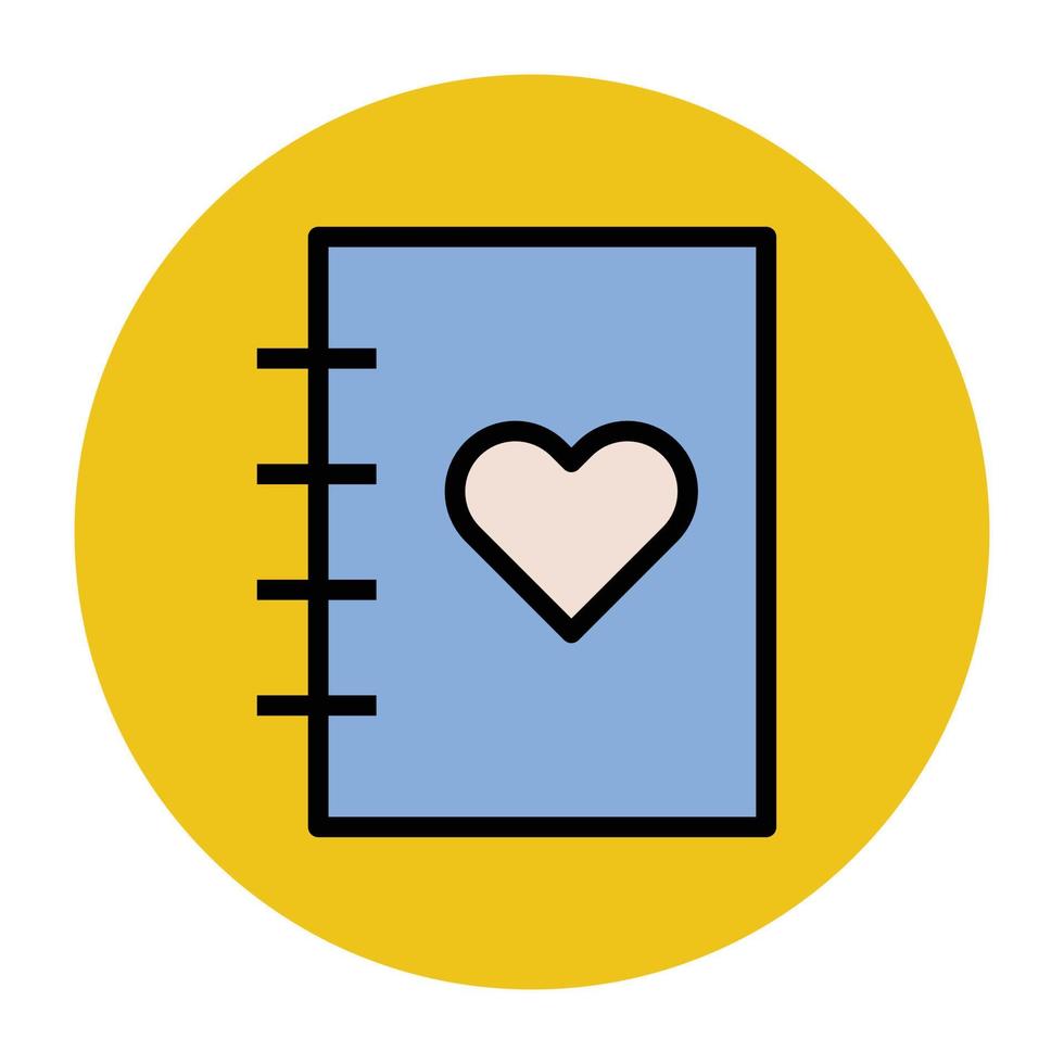 Love Diary Concepts vector