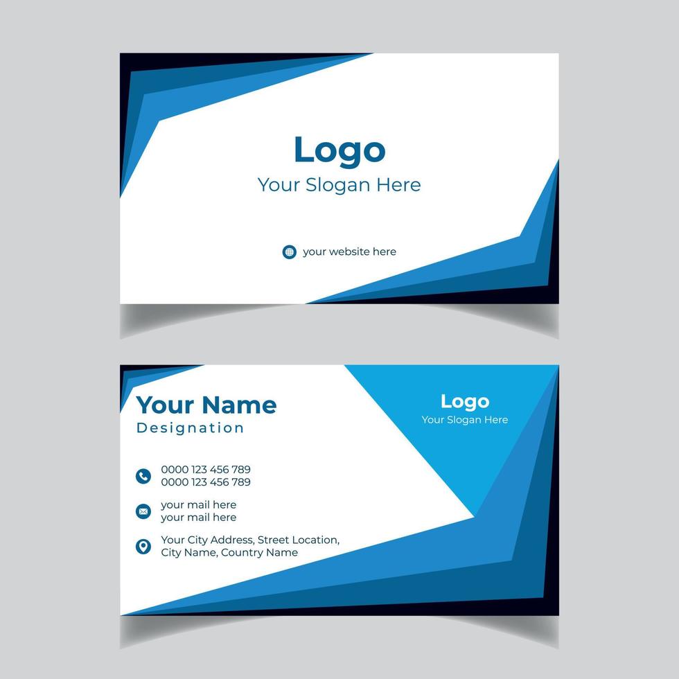 Modern and Professional Corporate Business Card Template vector