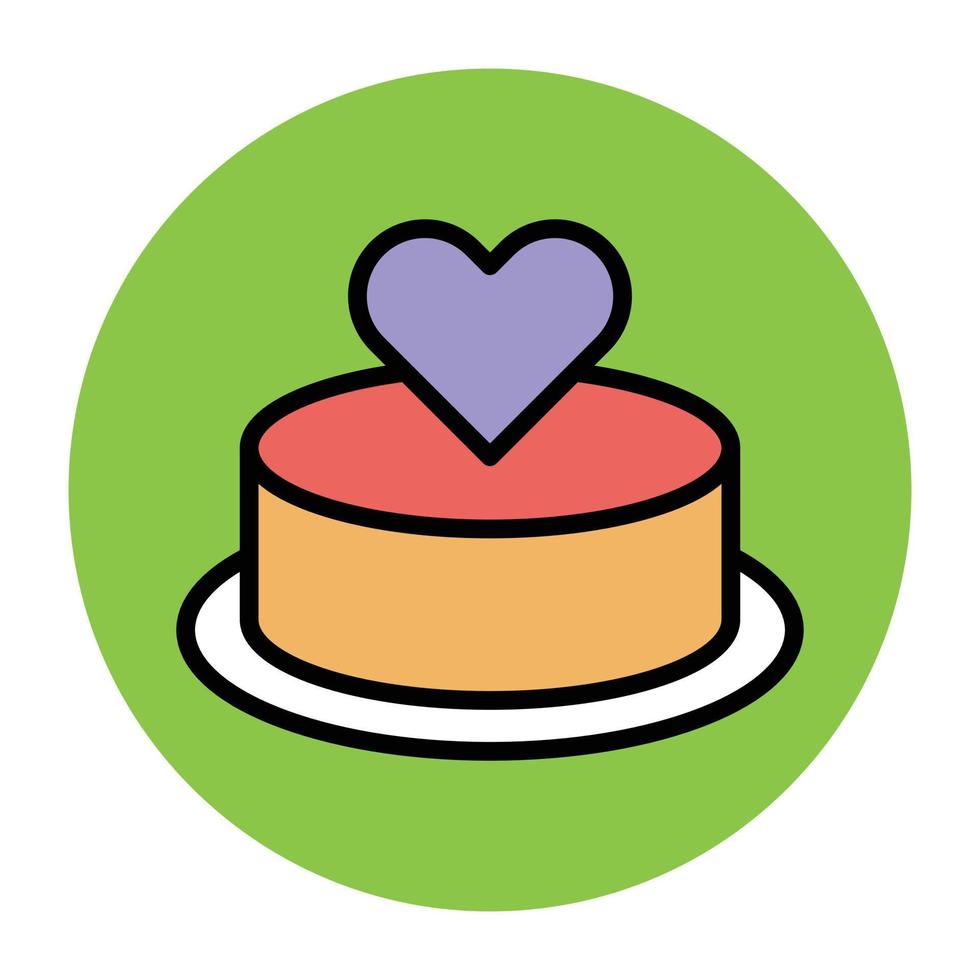 Heart Cake Concepts vector