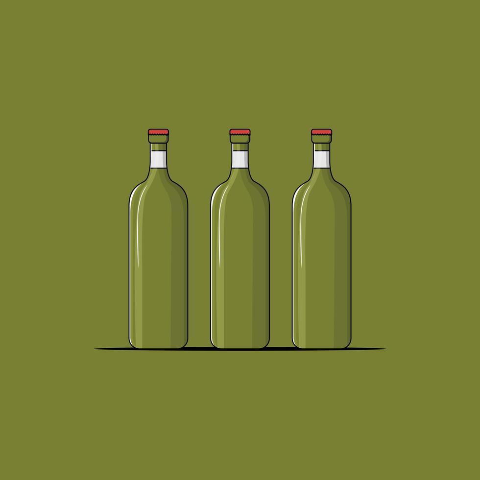 vector de diseño plano de botella