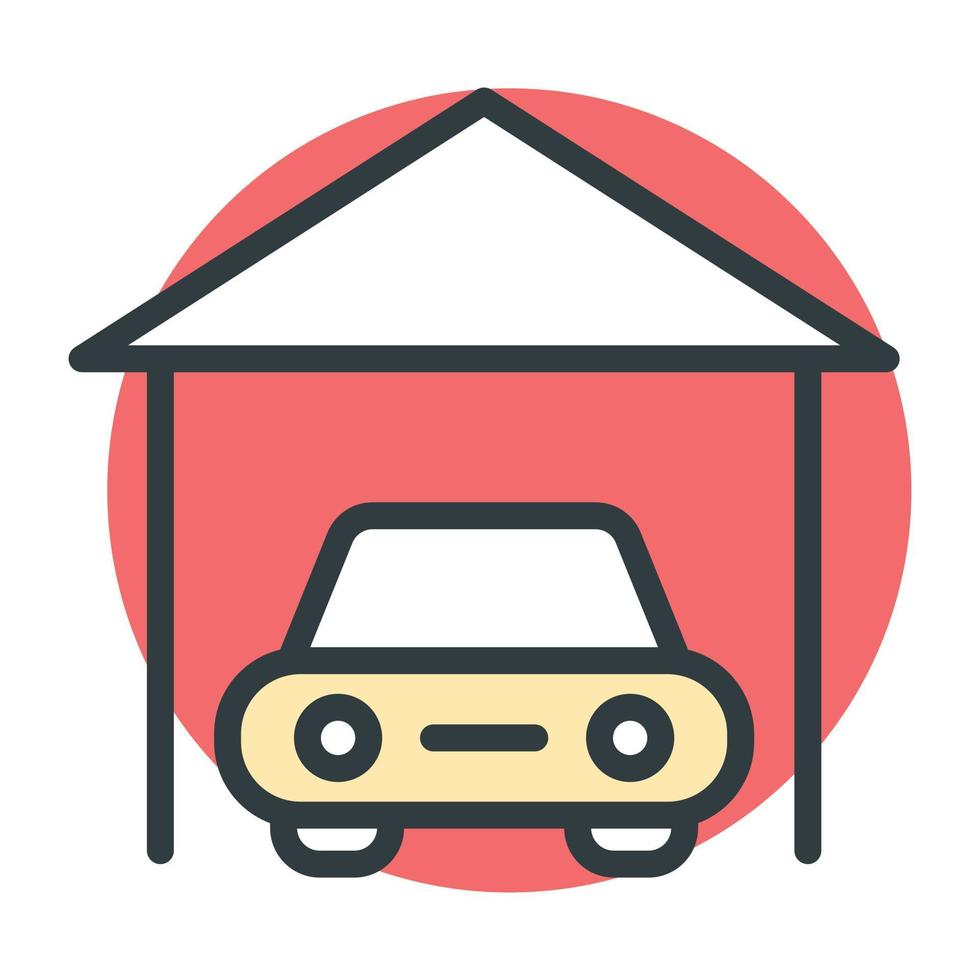 Car Porch Concepts vector