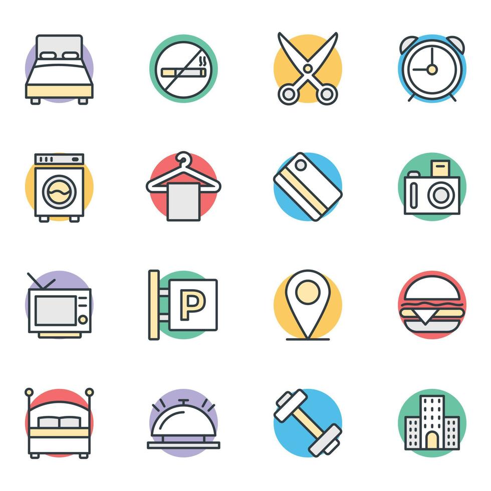Trendy Hotel Concepts vector