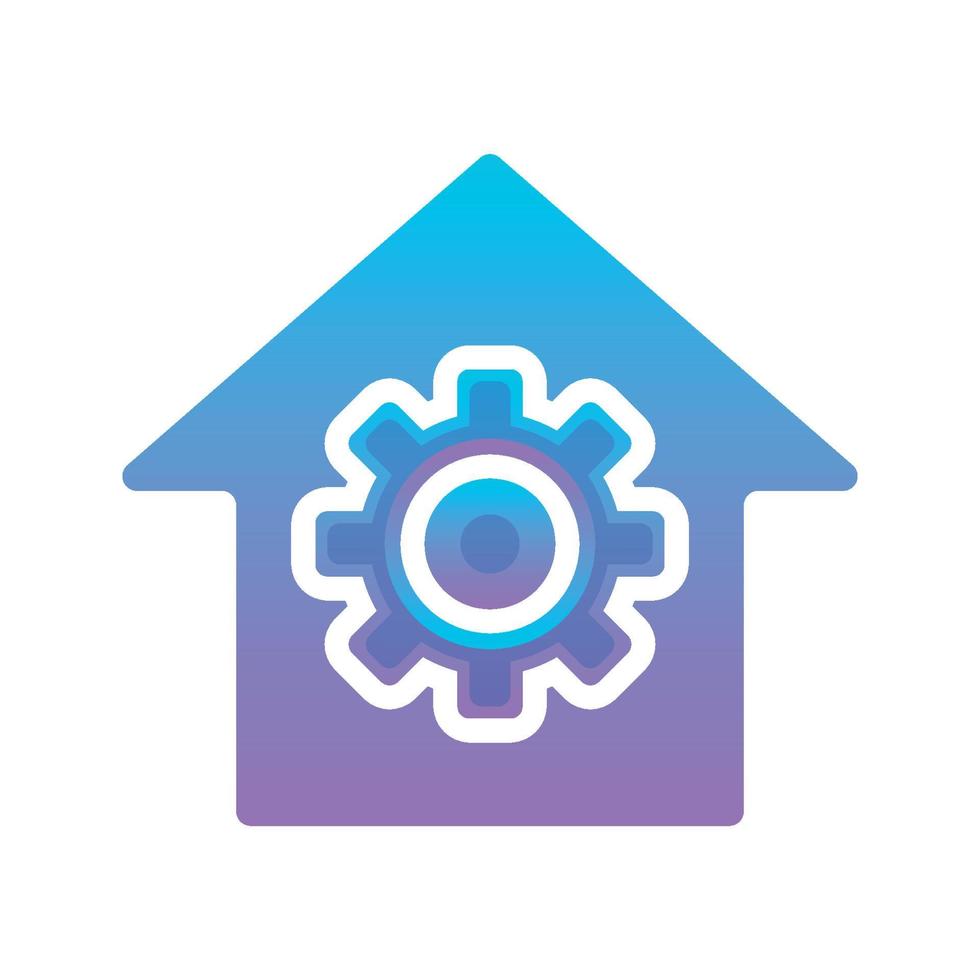 home gear logo element design template icon vector