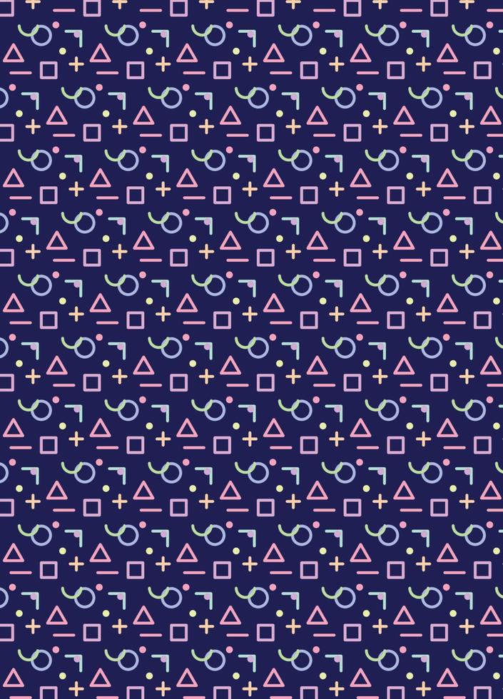 Pastel Navy Geometric Background Vector